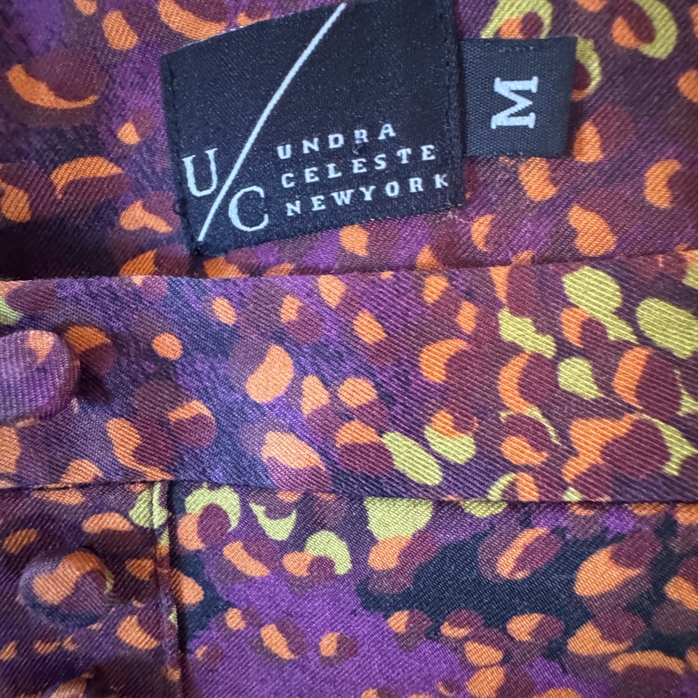 A-Line Skirt - Purple and Orange